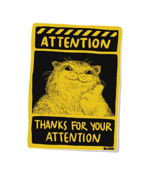Stiker Warning - Attention Stiker Warning - Attention