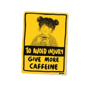 Stiker Warning - Caffeine