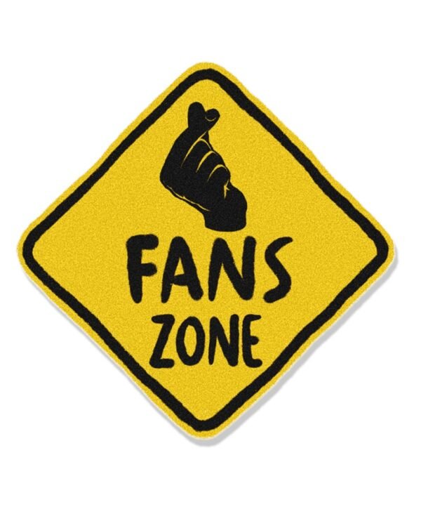 Stiker Warning - Fans zone