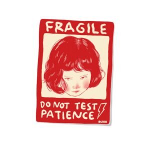 Stiker Warning - Fragile