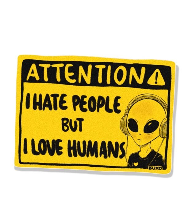 Stiker Warning - Human Stiker Warning - Human