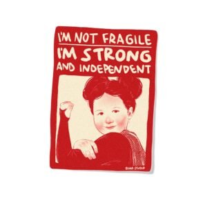 Stiker Warning - Im strong
