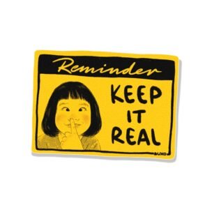Stiker Warning - Real