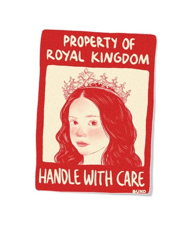 Stiker Warning - Royal kingdom