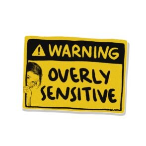 Stiker Warning - Sensitive