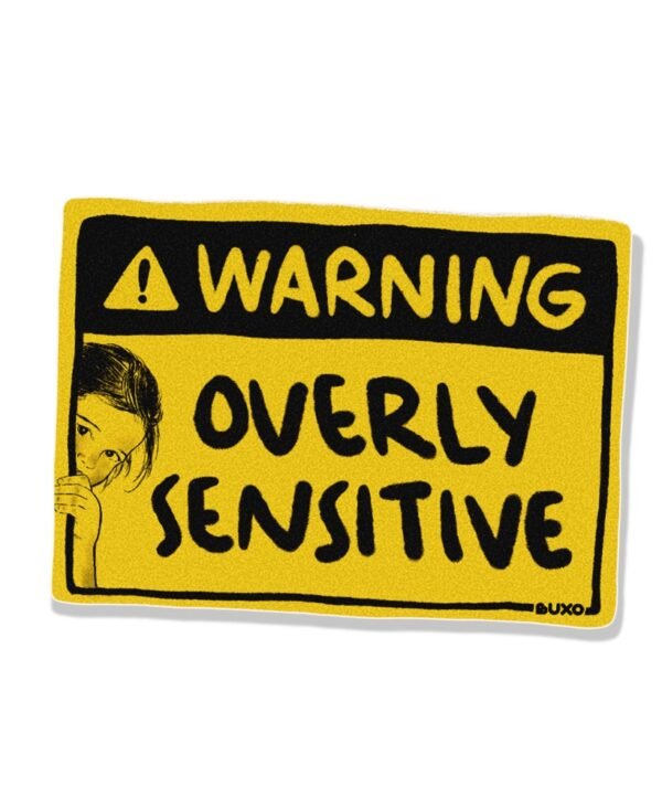Stiker Warning - Sensitive Stiker Warning - Sensitive