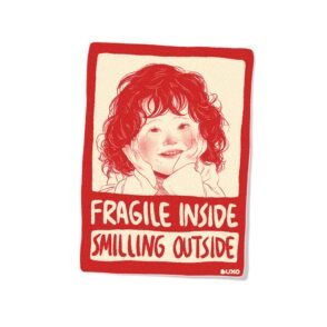 Stiker Warning - Smilling