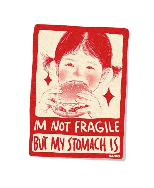 Stiker Warning - Stomach Stiker Warning - Stomach