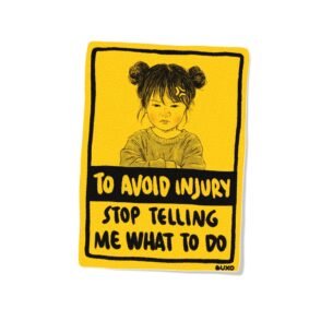 Stiker Warning - Telling