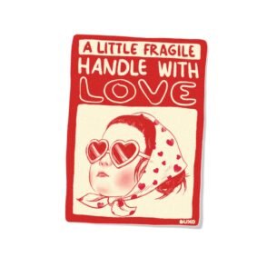 Stiker Warning - With love
