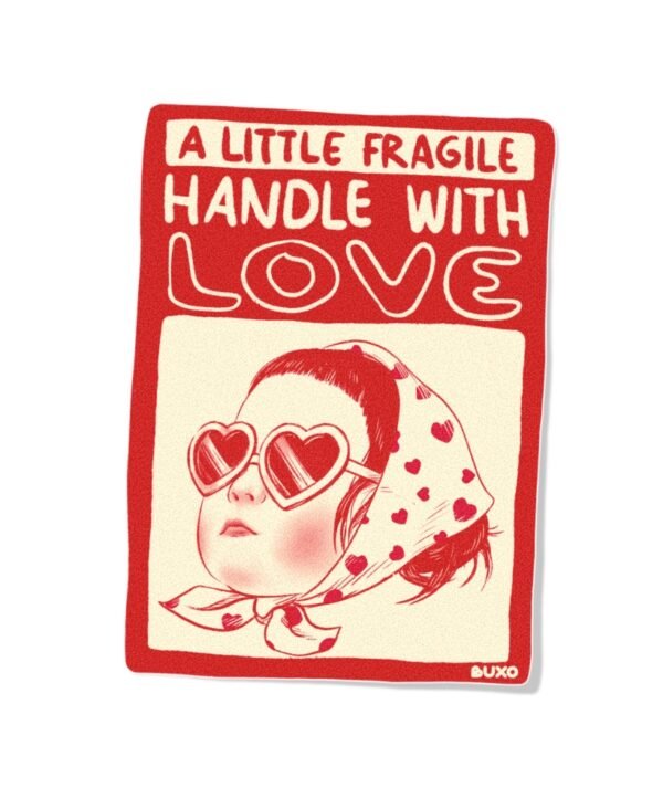 Stiker Warning - With love Stiker Warning - With love