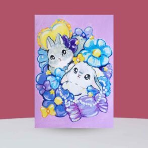 Bunny Sisters - Art Print